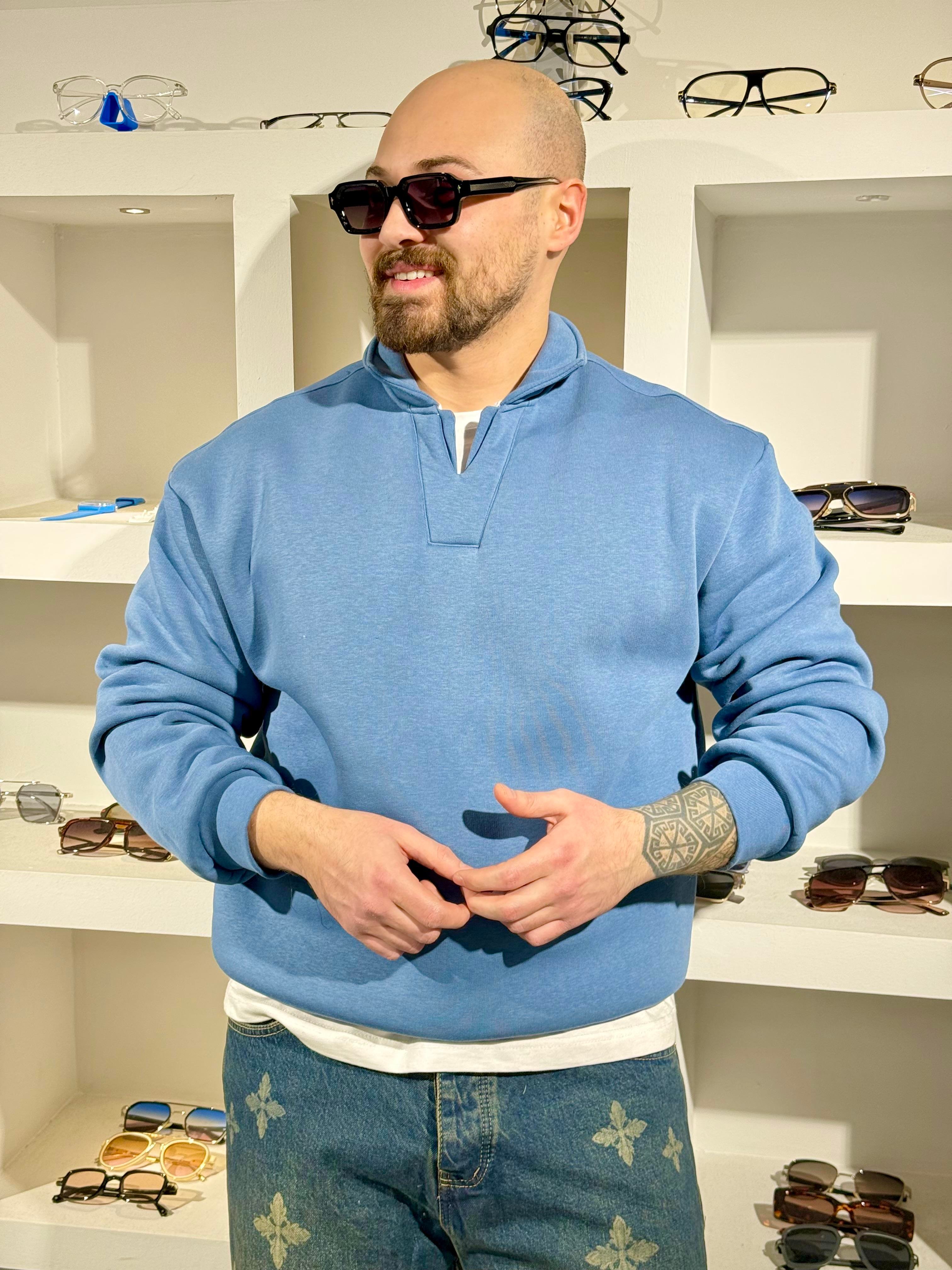 Üç İplik Şardonlu Rahat Kalıp Sweatshirt (SVTGM93)