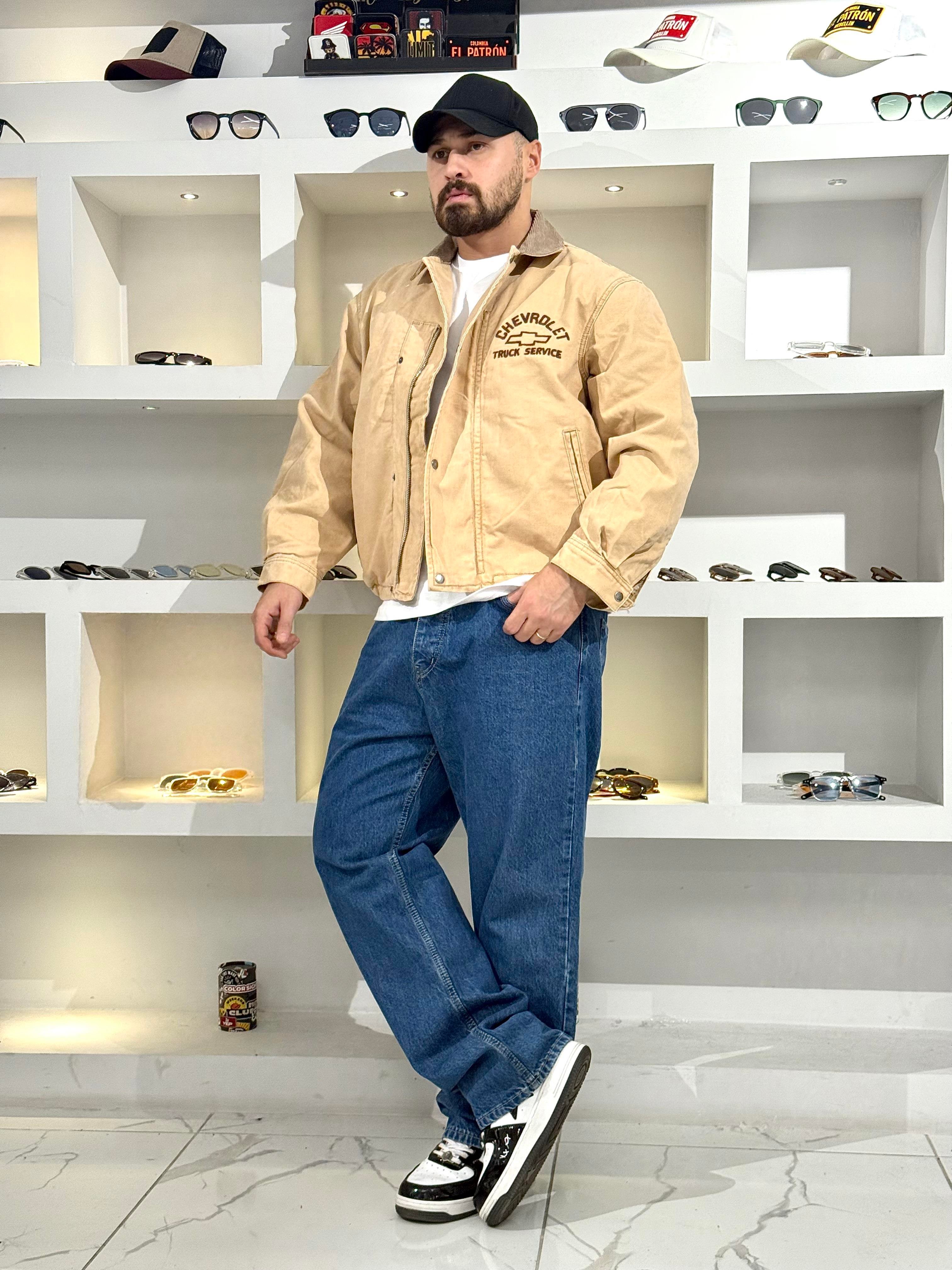 Vintage Gabardin Kumaş Oversize Mont (MTKR54)
