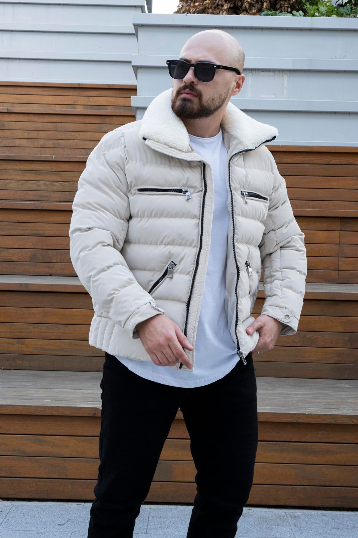 Yaka Kürklü Şİşme Mont (MTK12)