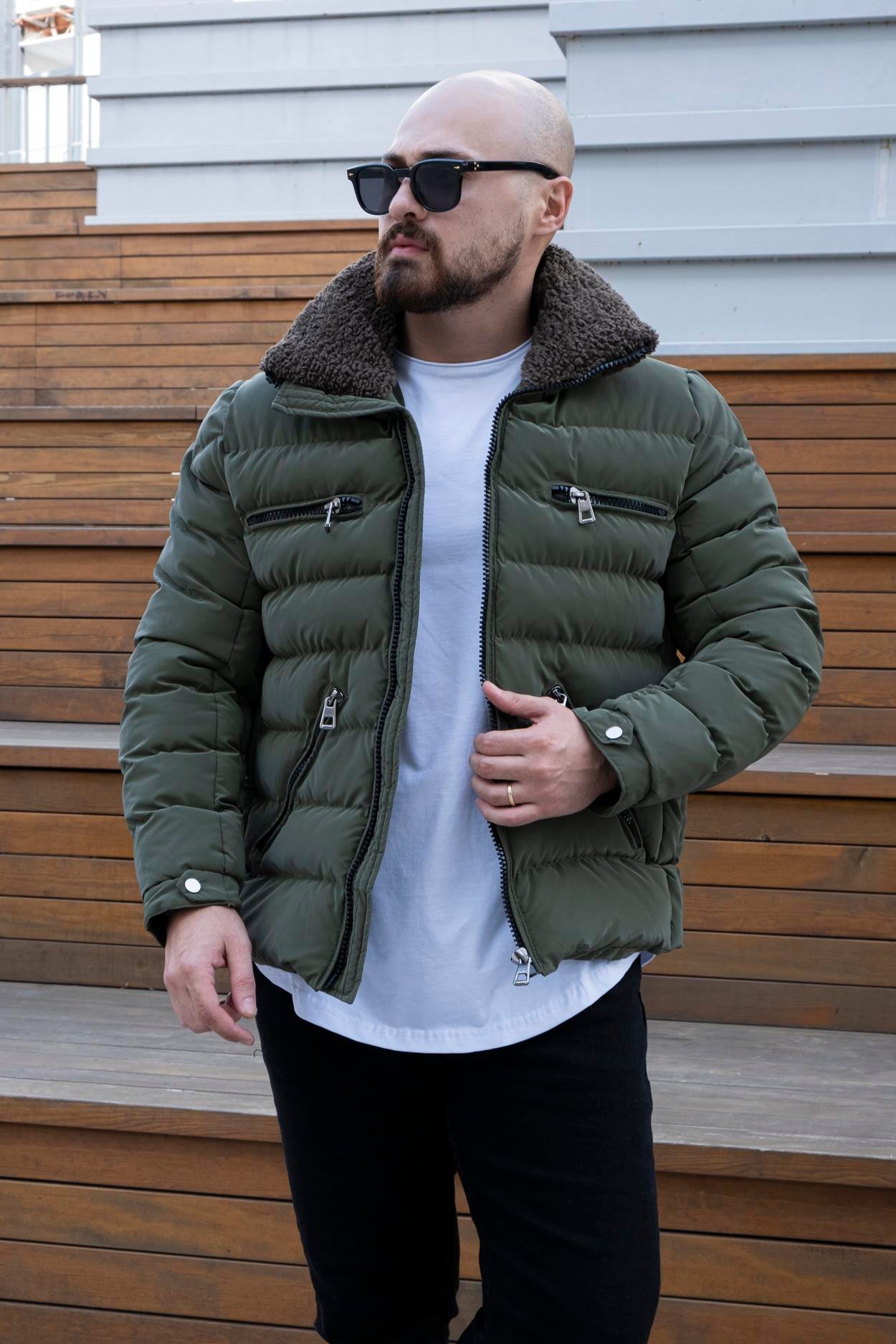 Yaka Kürklü Şİşme Mont (MTY12)