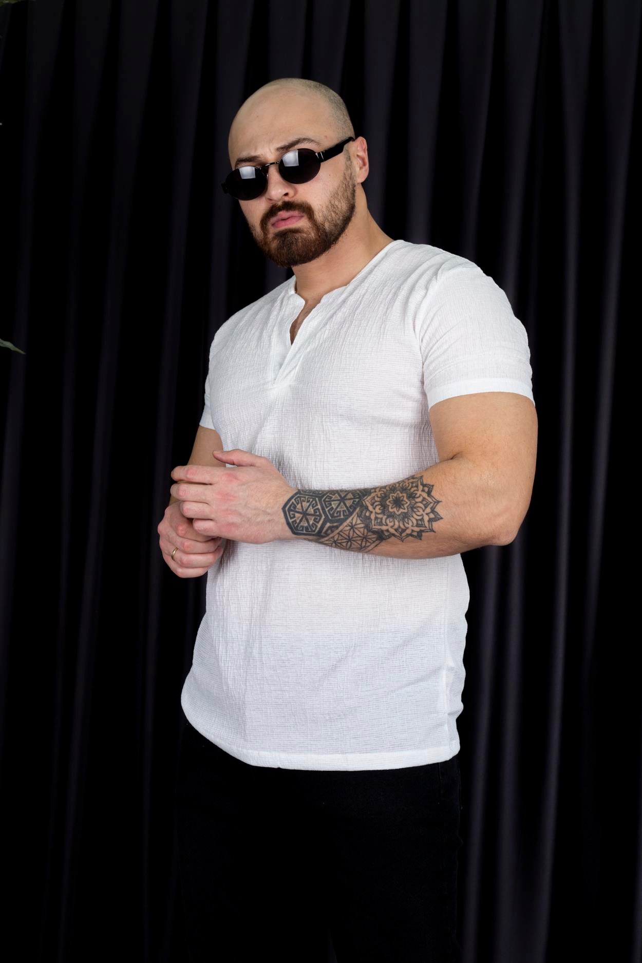 Yarım Pat Hakim Yaka T-Shirt (KÜ - TSB06)
