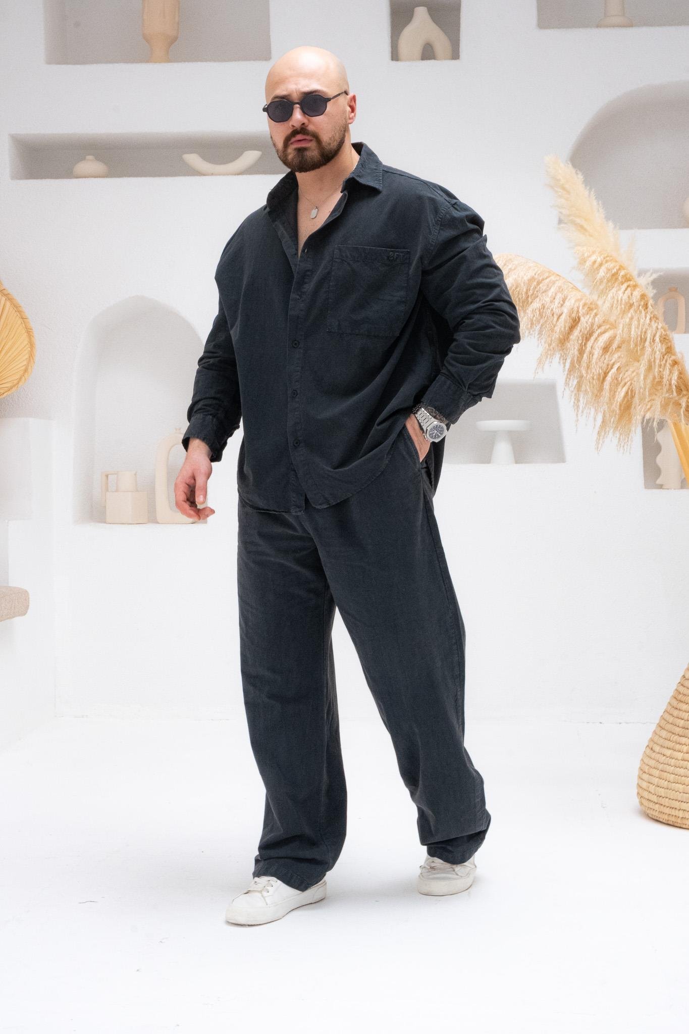 Yıkamalı Modern Oversize Kalıp Alt Üst Takım (TKS35)