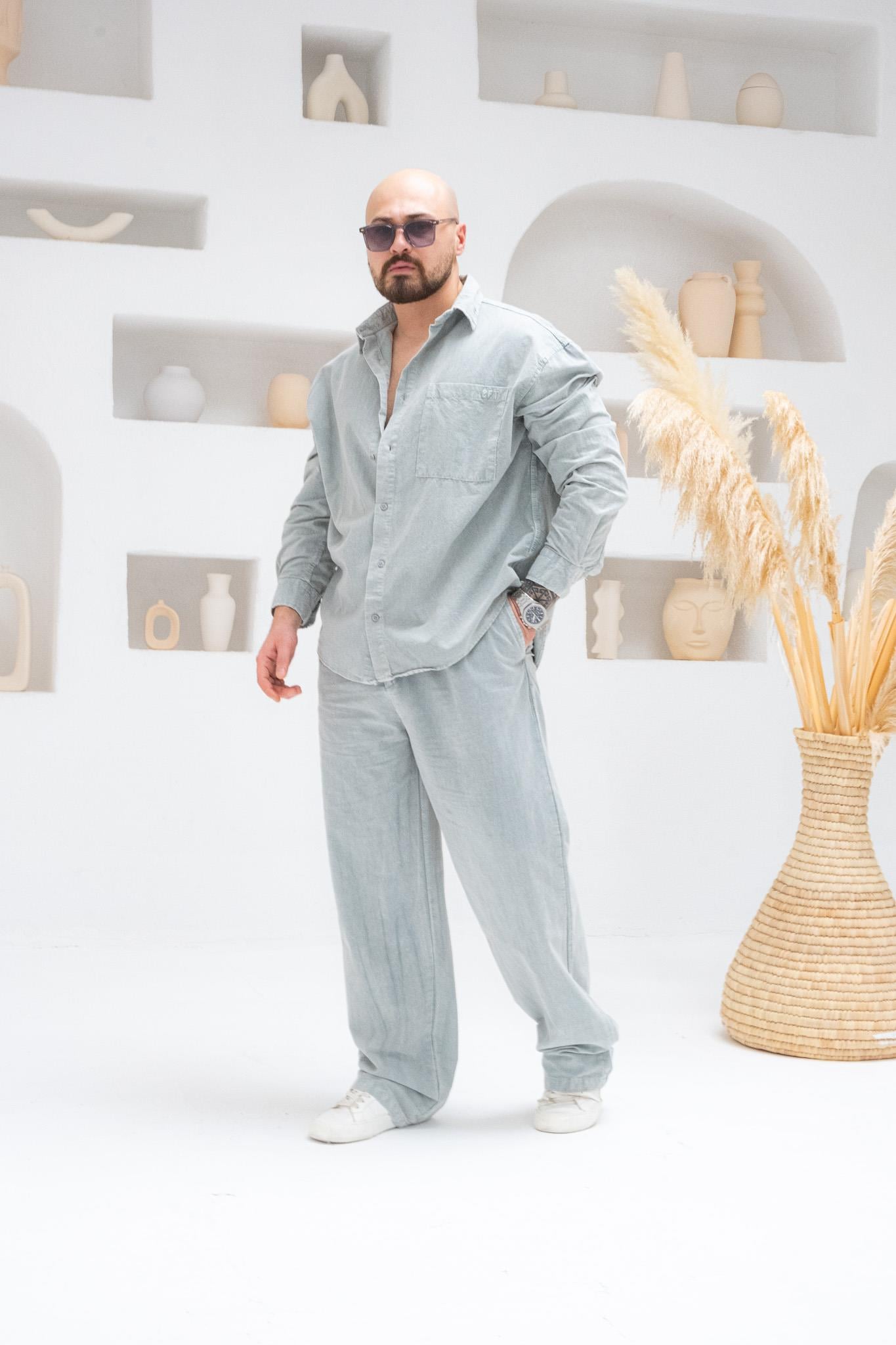 Yıkamalı Modern Oversize Kalıp Alt Üst Takım (TKG36)