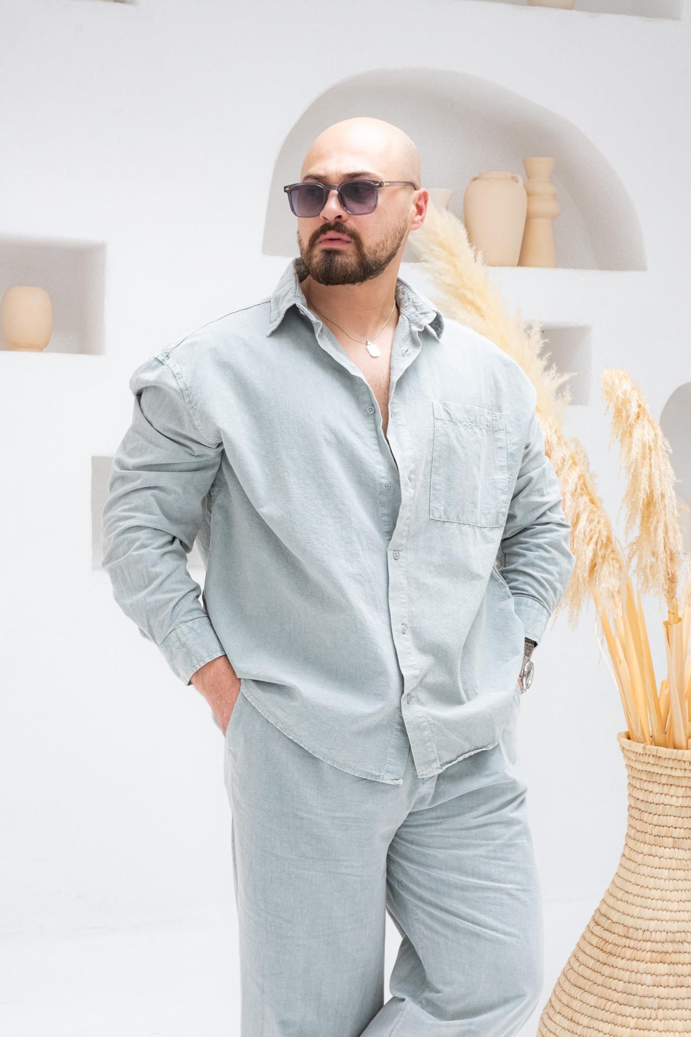 Yıkamalı Modern Oversize Kalıp Alt Üst Takım (TKG36)