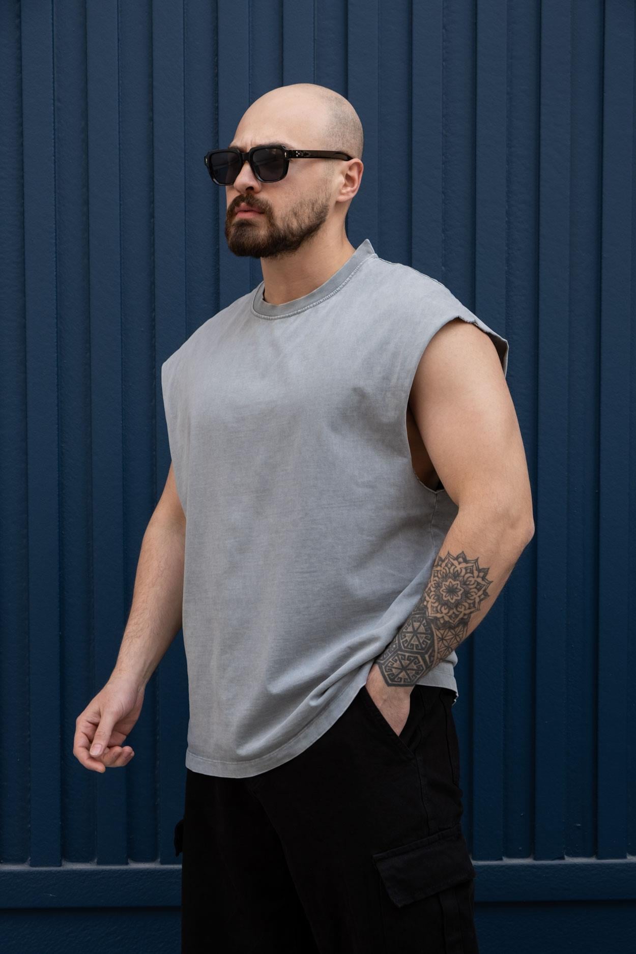 Yıkamalı Oversize Atlet (TSG15)