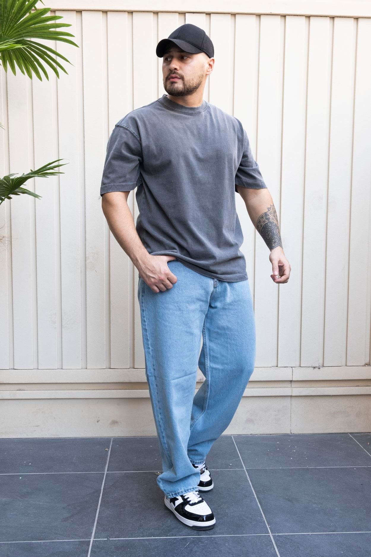 Yıkamalı Oversize T-Shirt (YYT05)