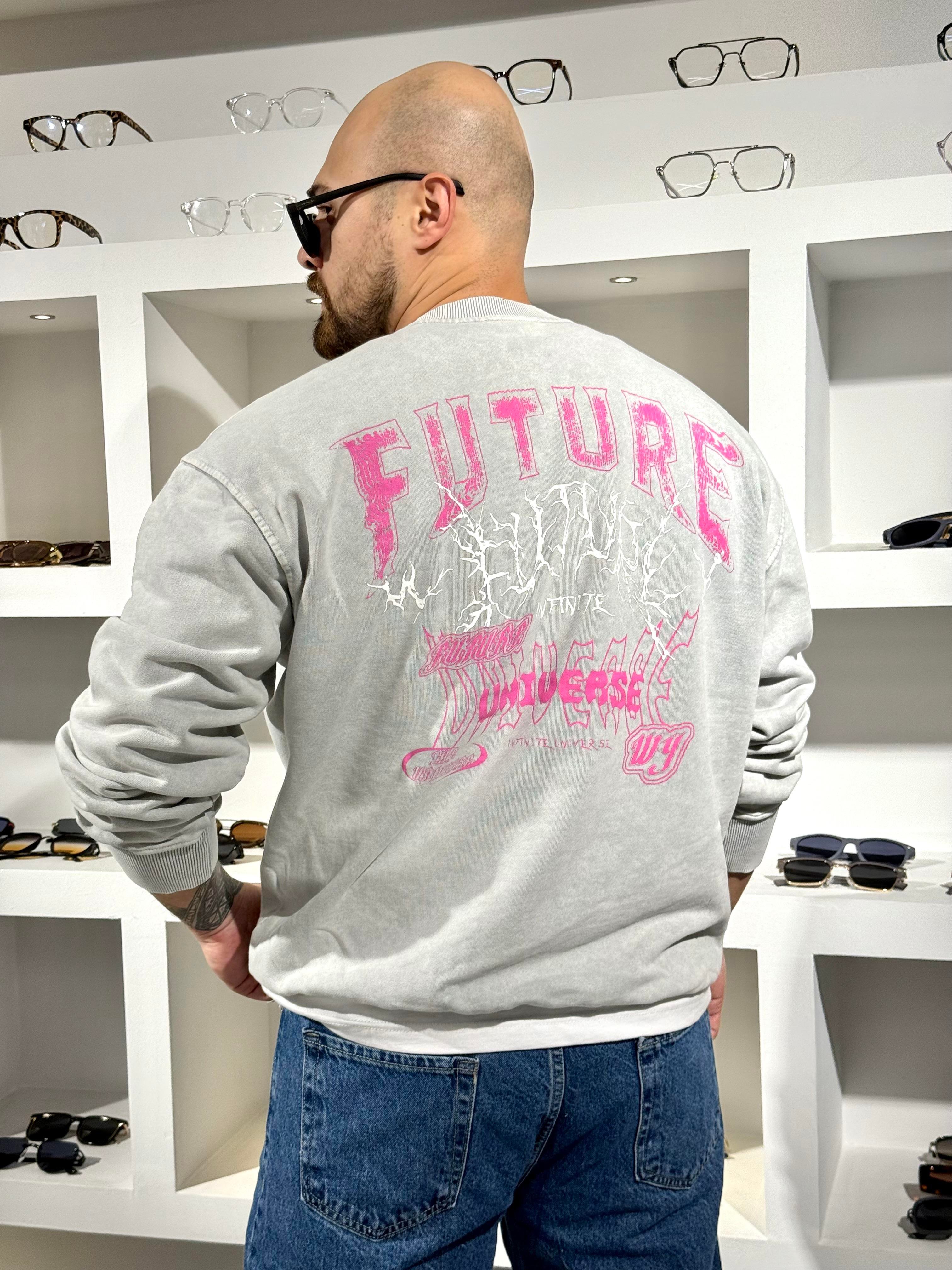 Yıkamalı Üç İplik Kampanyalı Sweatshirt (SVTG75)