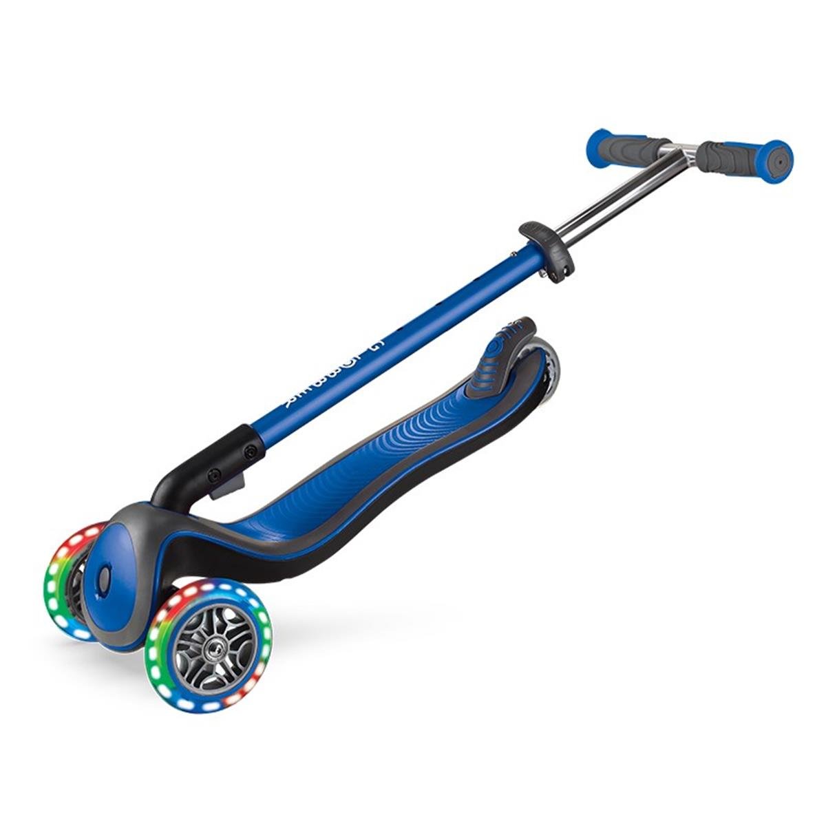 Globber Elite Deluxe Işıklı Scooter / Mavi