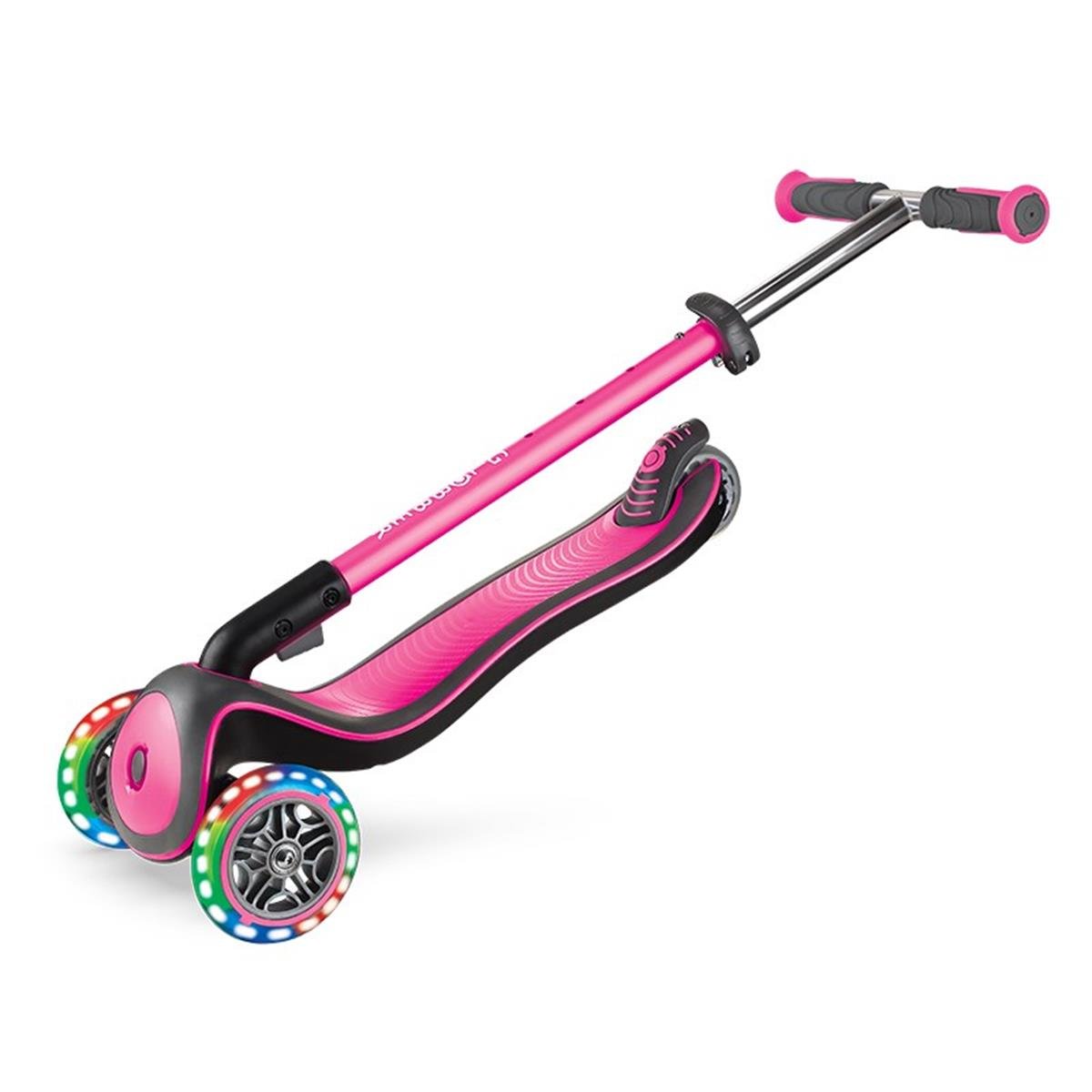 Globber Elite Deluxe Işıklı Scooter / Pembe