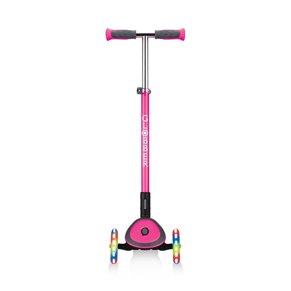 Globber Elite Deluxe Işıklı Scooter / Pembe