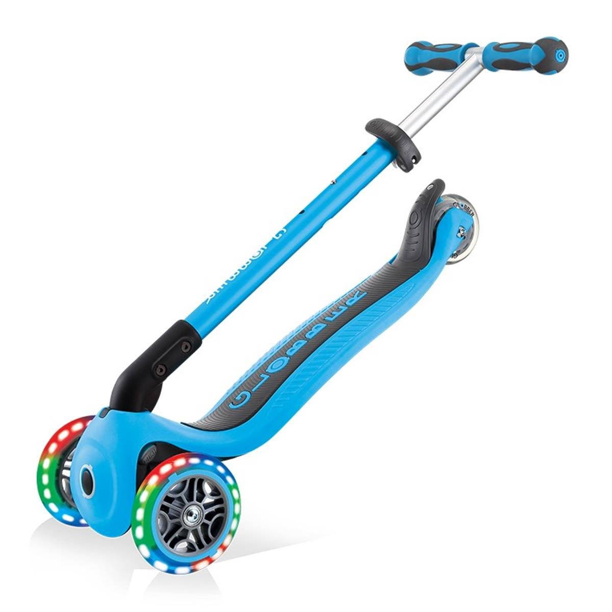 Globber Go Up Deluxe Işıklı Scooter / Mavi