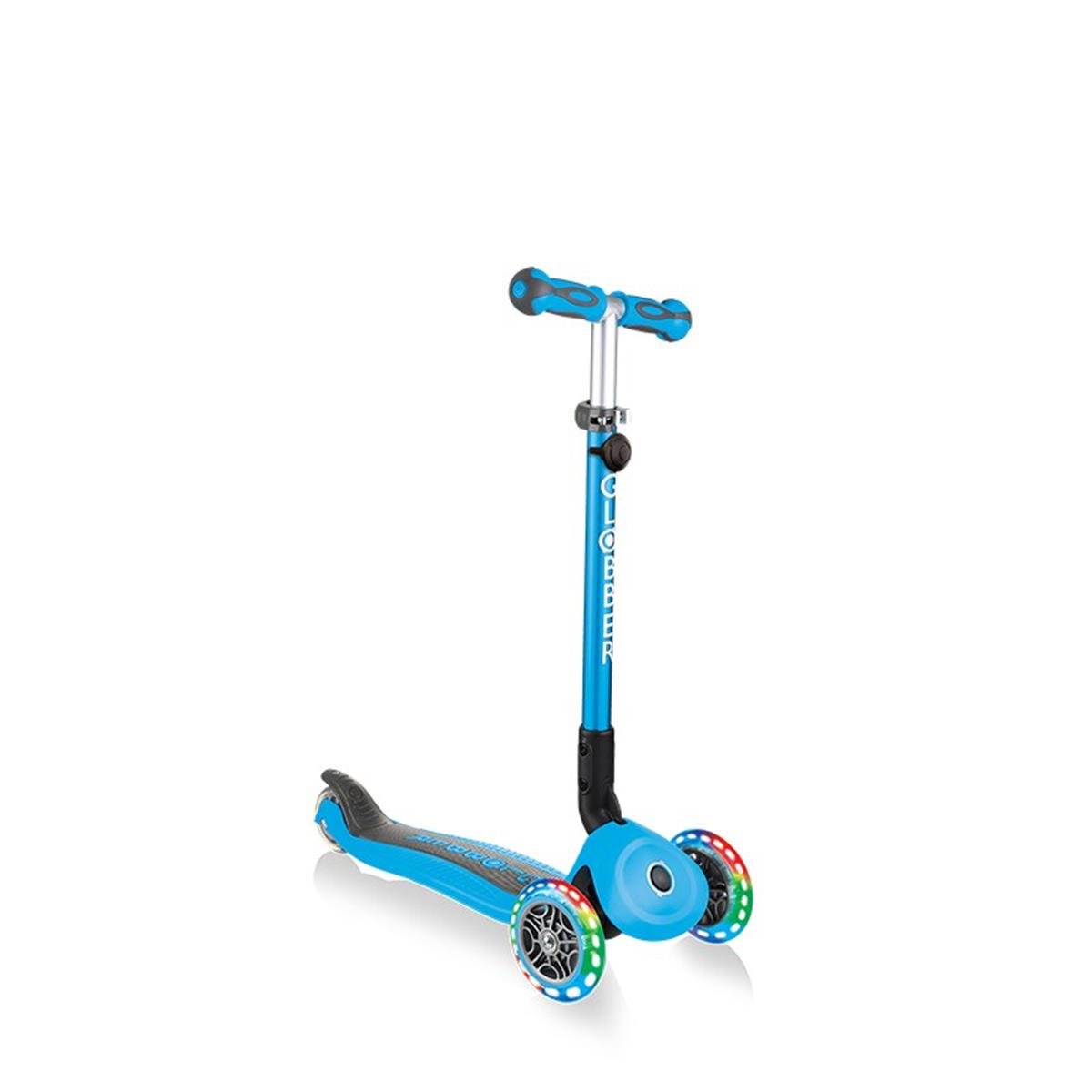 Globber Go Up Deluxe Işıklı Scooter / Mavi