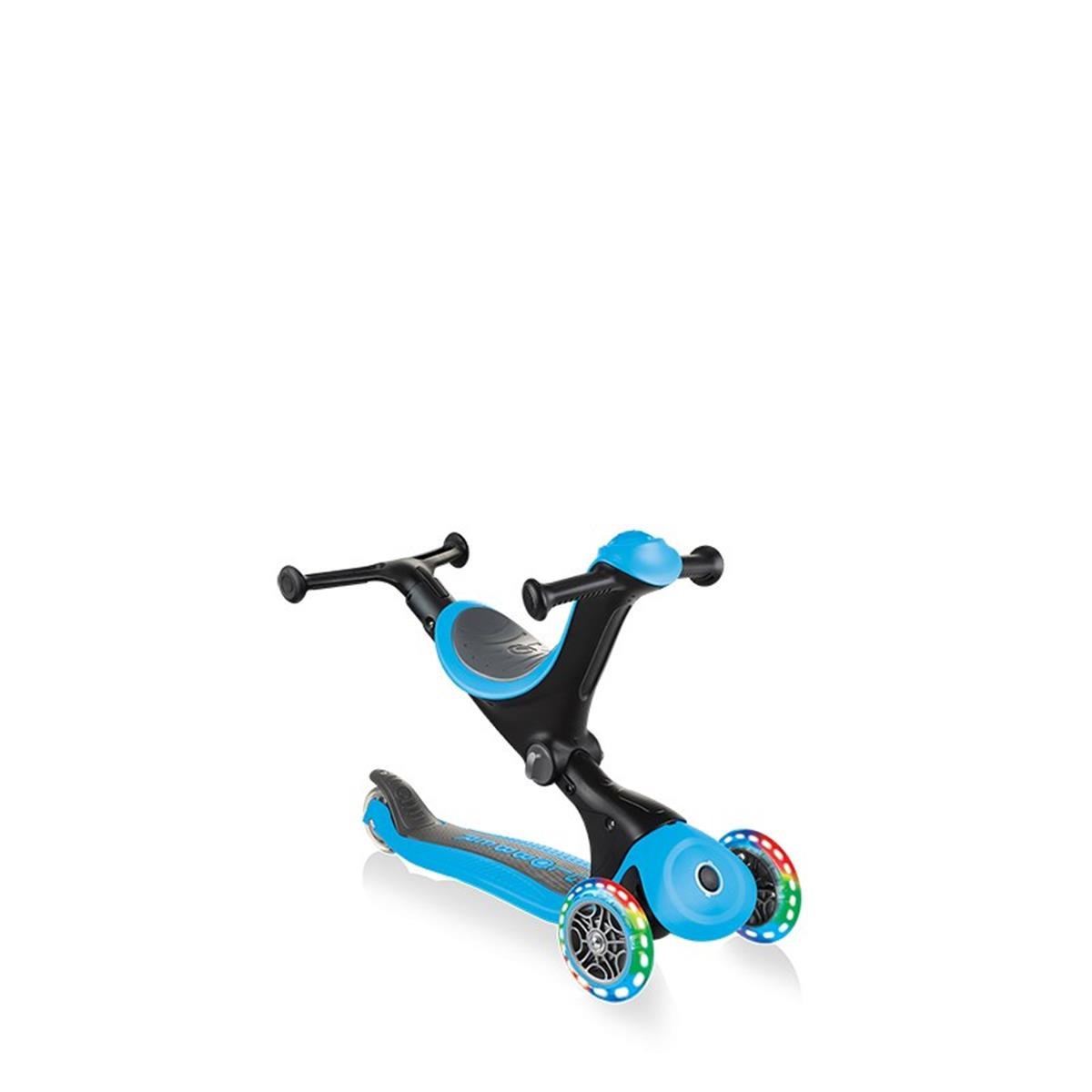 Globber Go Up Deluxe Işıklı Scooter / Mavi