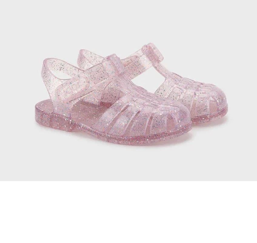 Igor Clasica Cristal Gliter Rosa/ Pembe SimliÇocuk Sandalet Fucsia/ Fuşya
