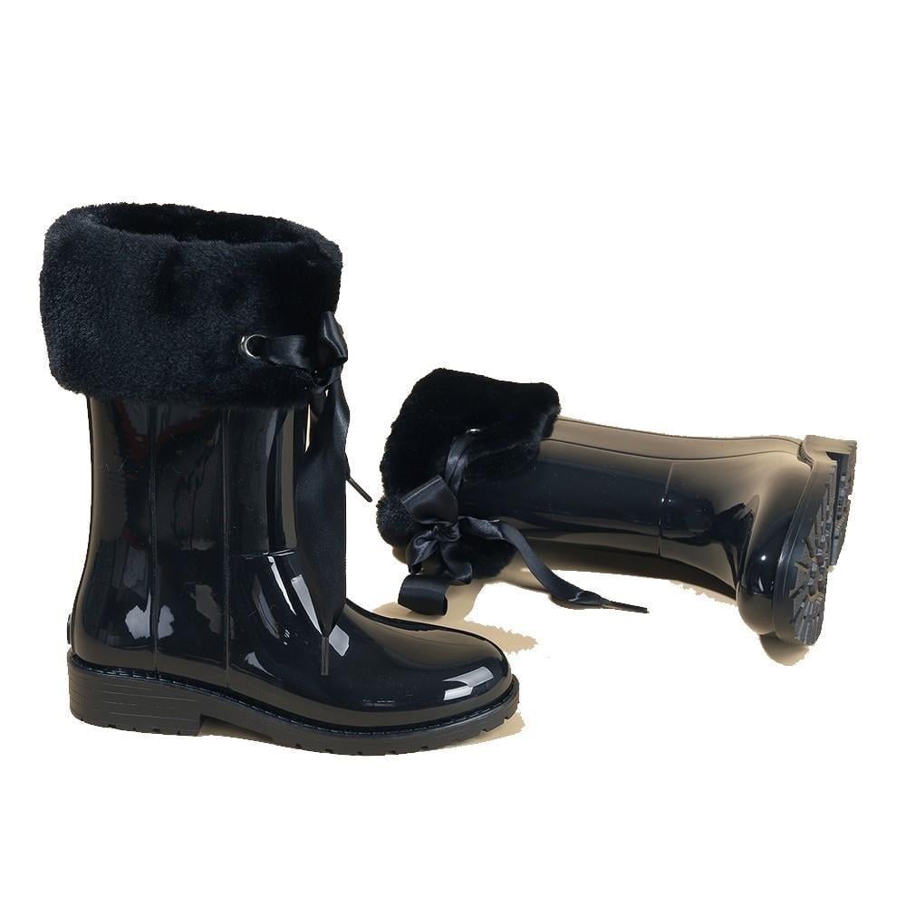 Igor W10239 Campera Charol Soft Çocuk Siyah Yağmur Çizmesi