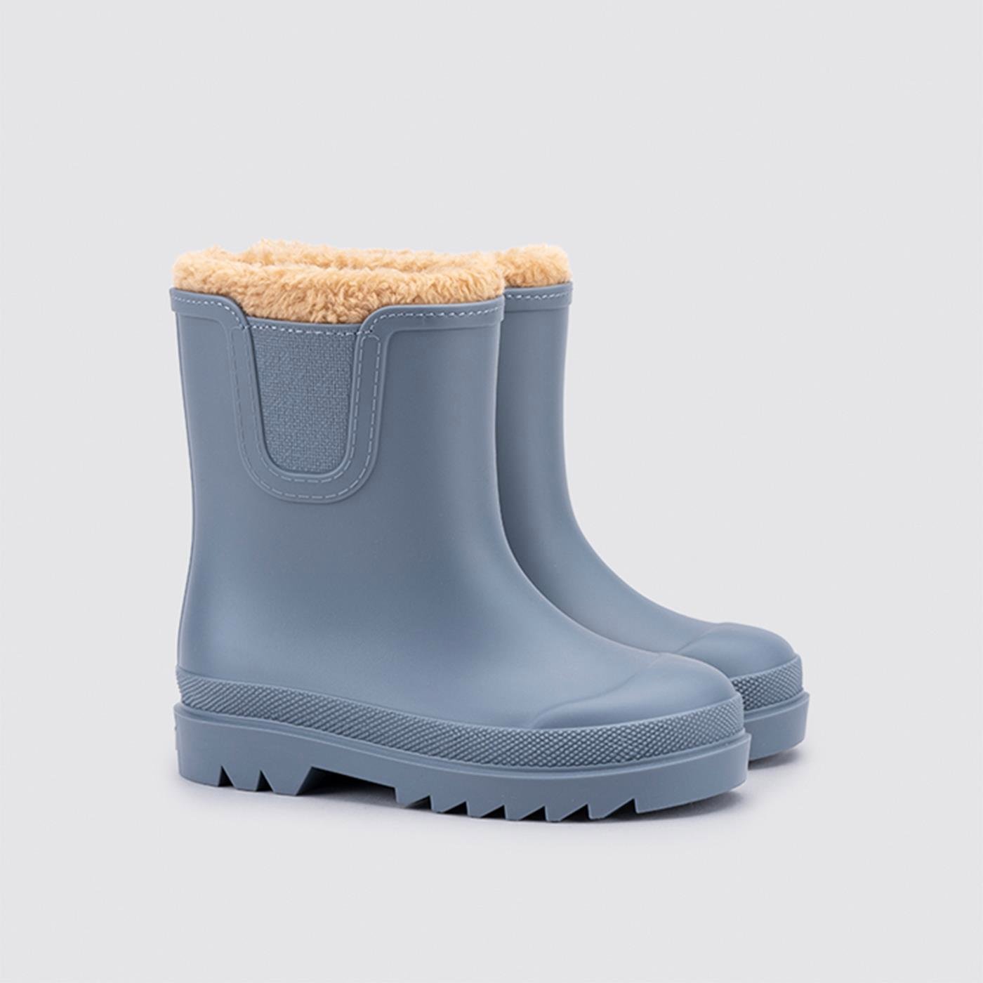 Igor W10290 Tokio Kürklü Mavi Yağmur Botu - Azul