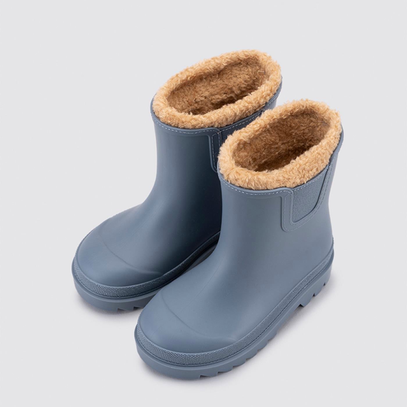 Igor W10290 Tokio Kürklü Mavi Yağmur Botu - Azul