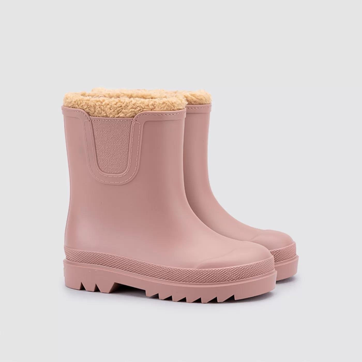 Igor W10290 Tokio Kürklü Pembe Yağmur Botu - Rosa