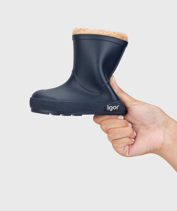 Igor Yogi Borreguito Kürklü Morino Çocuk Yağmur Çizmesi - Lacivert
