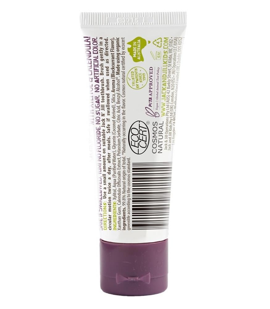 Jack N'Jill Doğal Diş Macunu Blackcurrant - Frenk Üzüm Aromalı