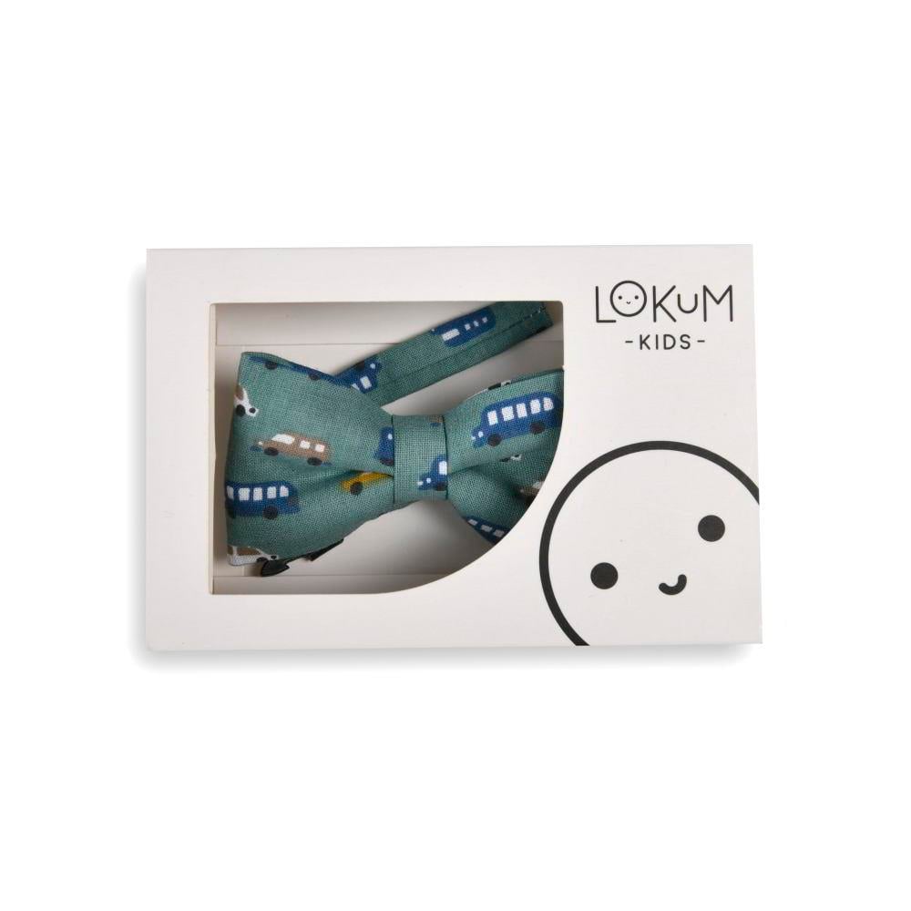 Lokum Kids Yeşil Arabalı Papyon