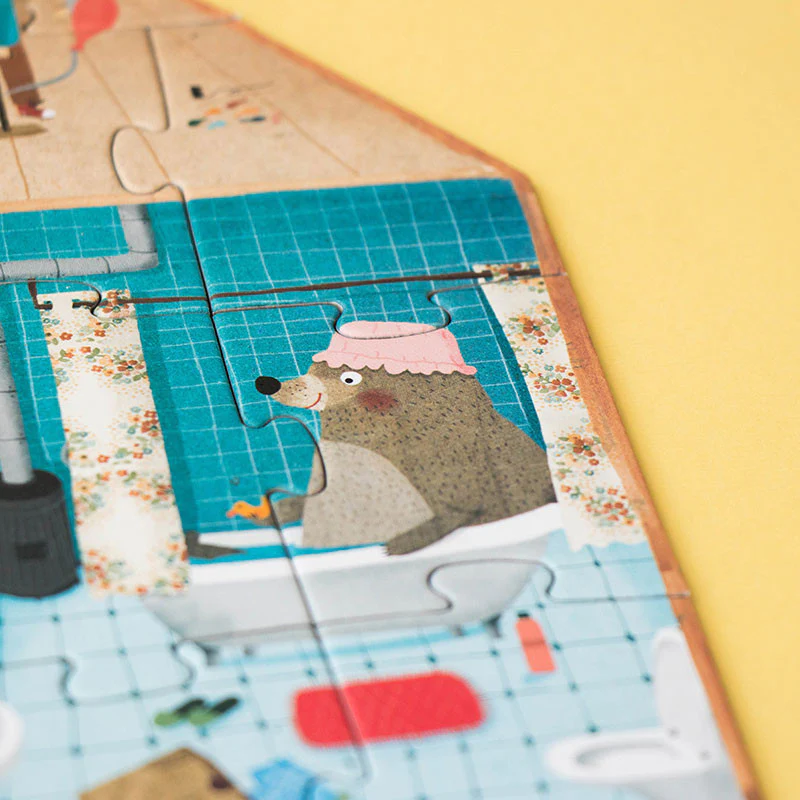 Londji Welcome to My Home Puzzle - 36 Parçalı Çift Taraflı Yapboz Evime Hoş Geldin