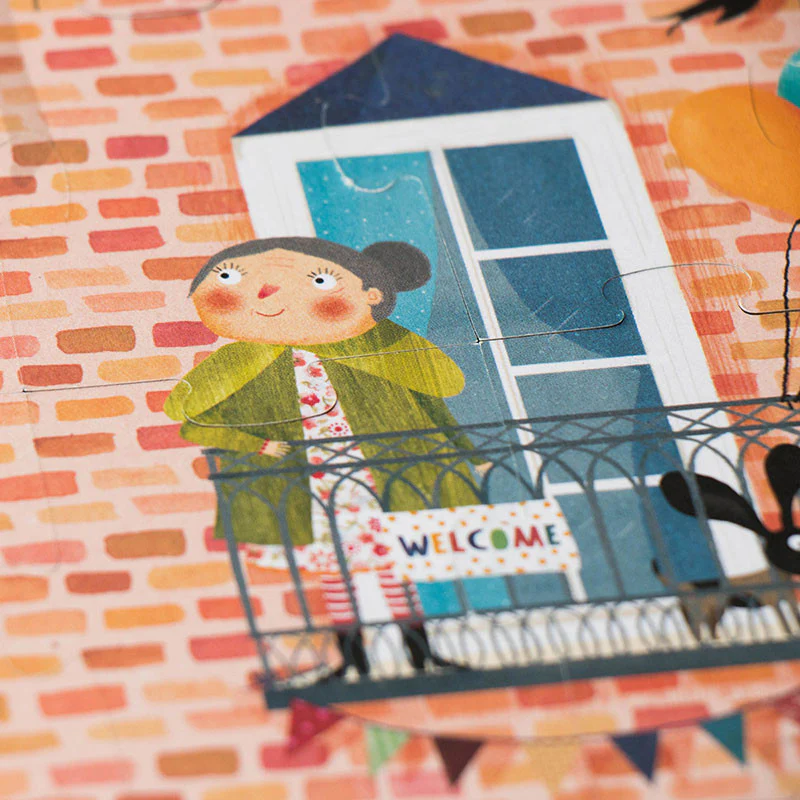 Londji Welcome to My Home Puzzle - 36 Parçalı Çift Taraflı Yapboz Evime Hoş Geldin