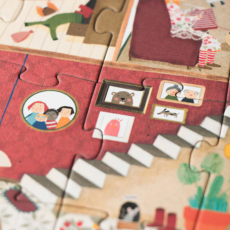 Londji Welcome to My Home Puzzle - 36 Parçalı Çift Taraflı Yapboz Evime Hoş Geldin