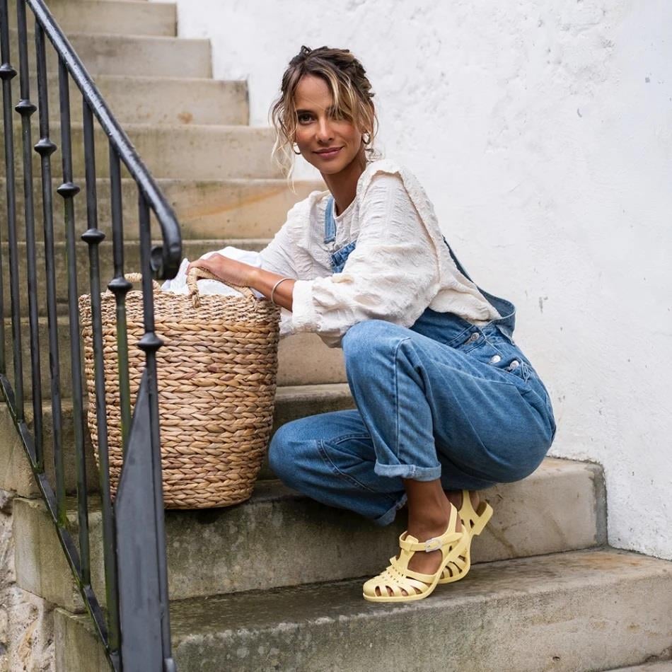 Meduse Sun Paille Sandals - Kadın Sandalet Pudra Sarı