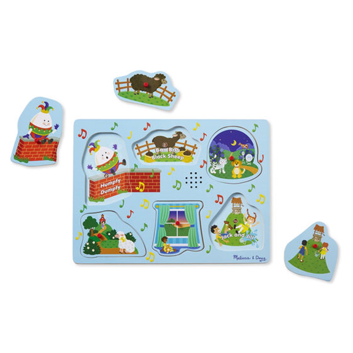 Melissa & Doug Ahşap Sesli Yapboz - İngilizce Çocuk Şarkıları 2