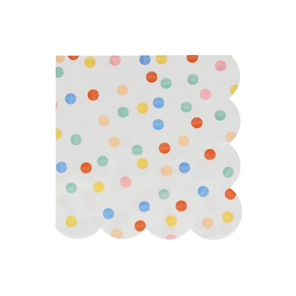 Meri Meri - Colourful Pattern Large Napkins - Renkli Desenler Peçeteler - L - 16'lı