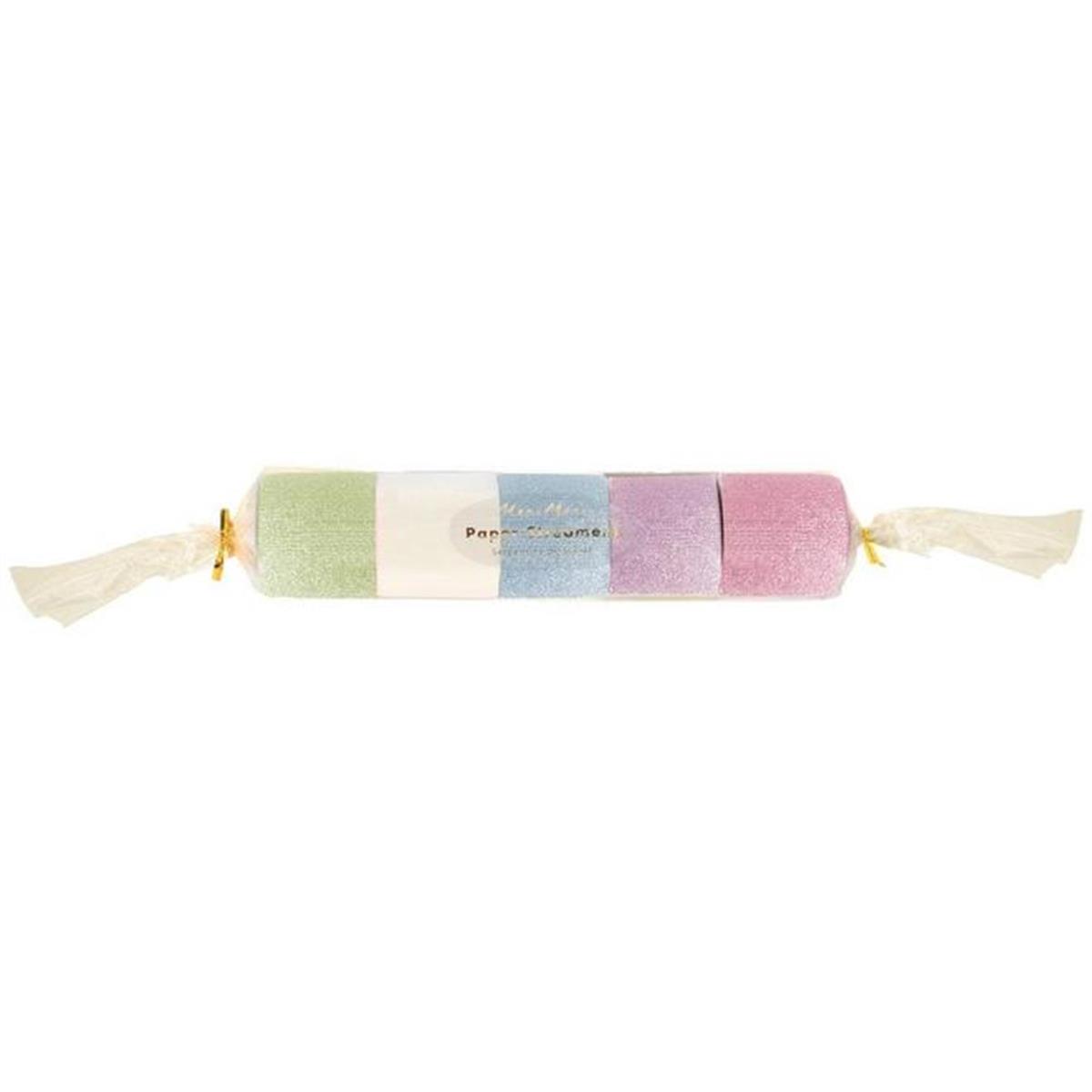 Meri Meri - Pastel Crepe Paper Streamers - Pastel Renkli Kağıt Şeritler