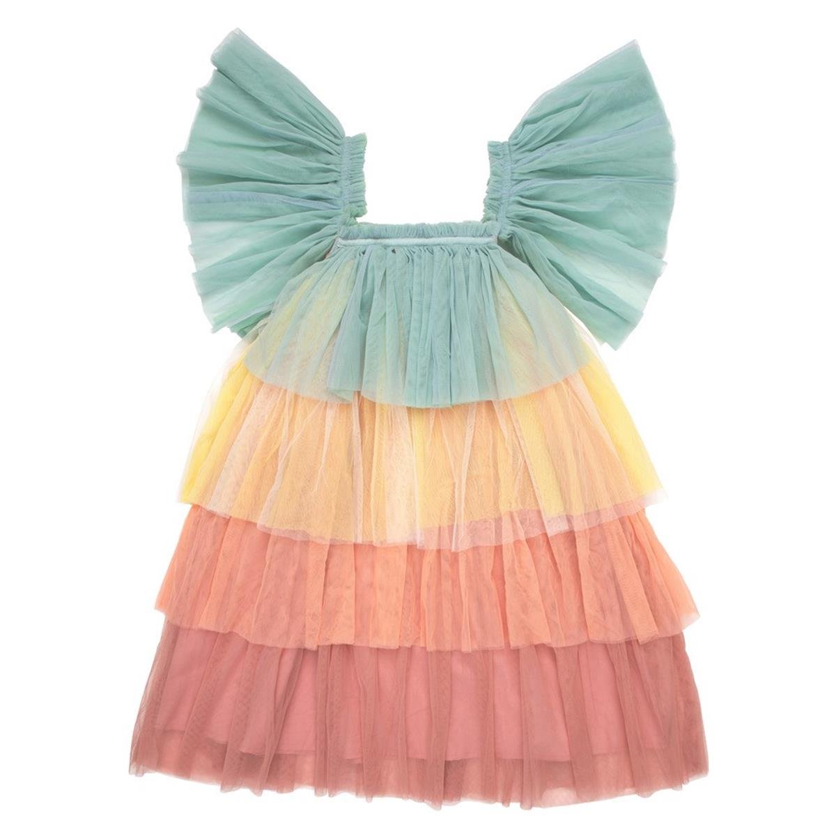 Meri Meri - Rainbow Ruffle Princess Dress-Up - Fırfırlı Gökkuşağı Elbisesi