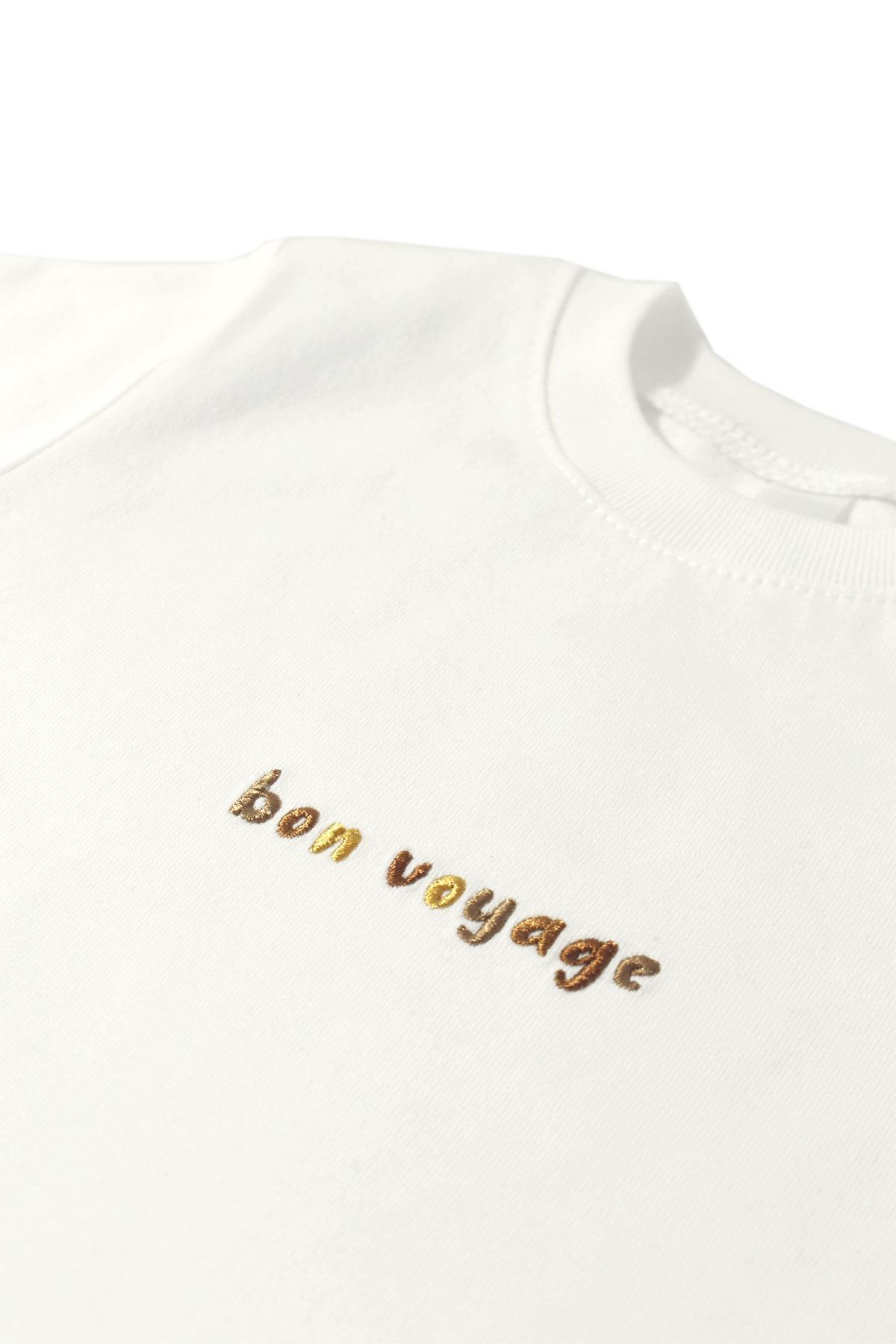 Miela Bon Voyage Nakışlı Slogan Bebek T-shirt