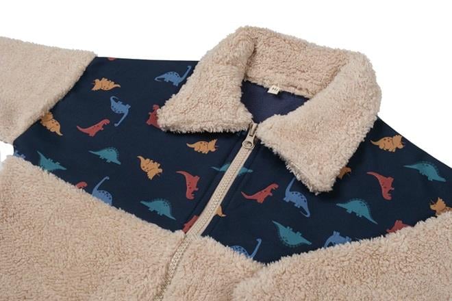 Miela Kids Dinoland Teddy Ceket - Lacivert