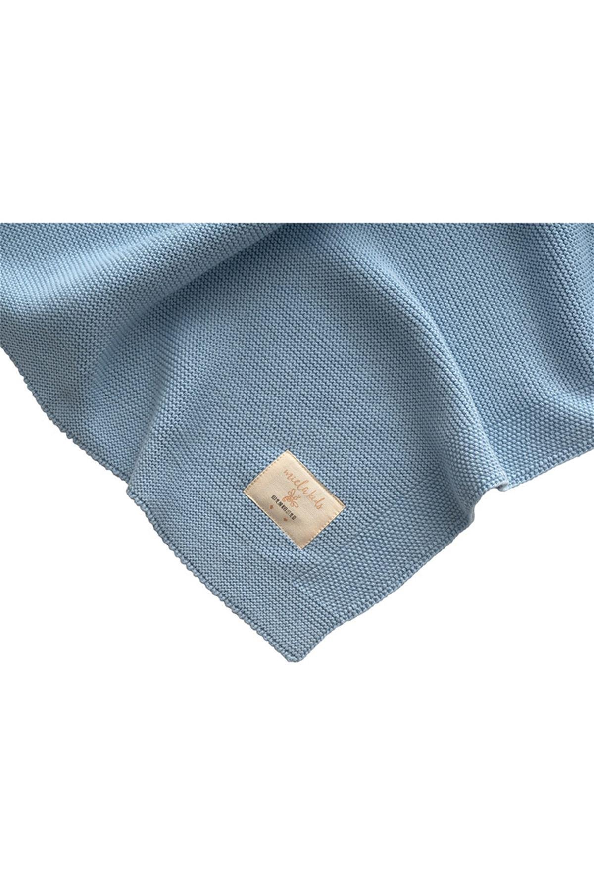 Miela Kids Pure Triko Battaniye - Royal Mavi