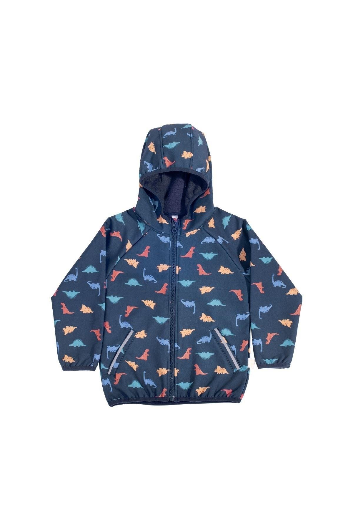 Miela Kids Su Tutmaz Softshell Desenli Ceket - Dinoland