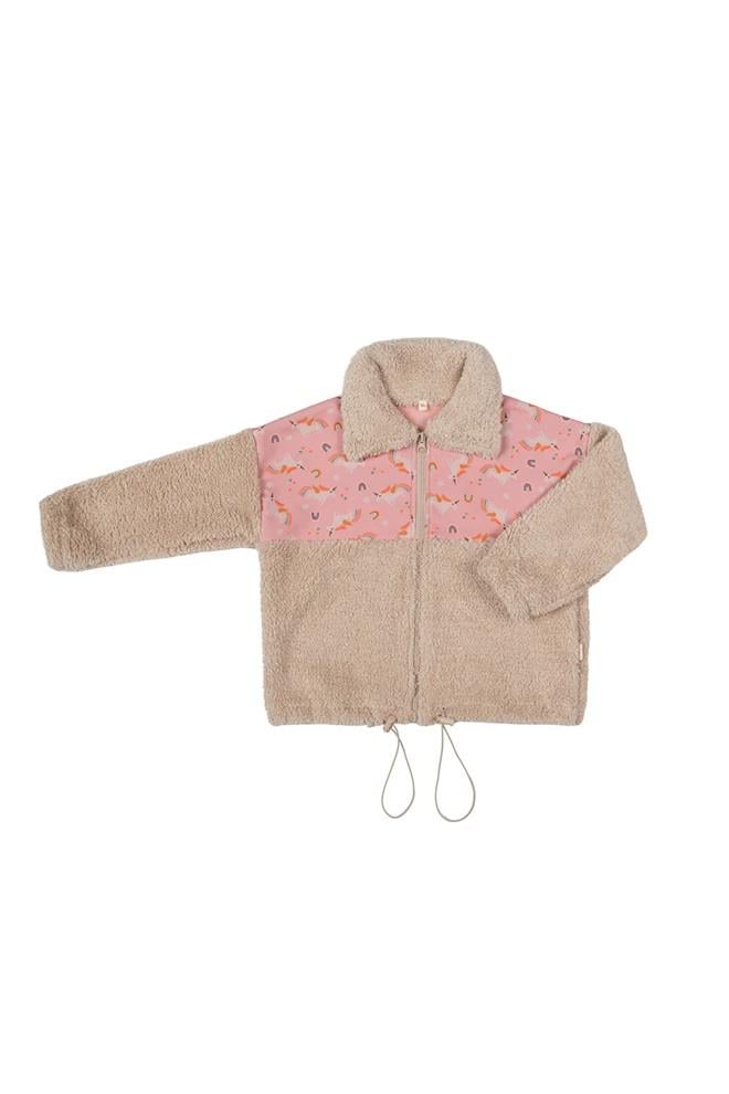 Miela Kids Unicorn Teddy Ceket - Somon