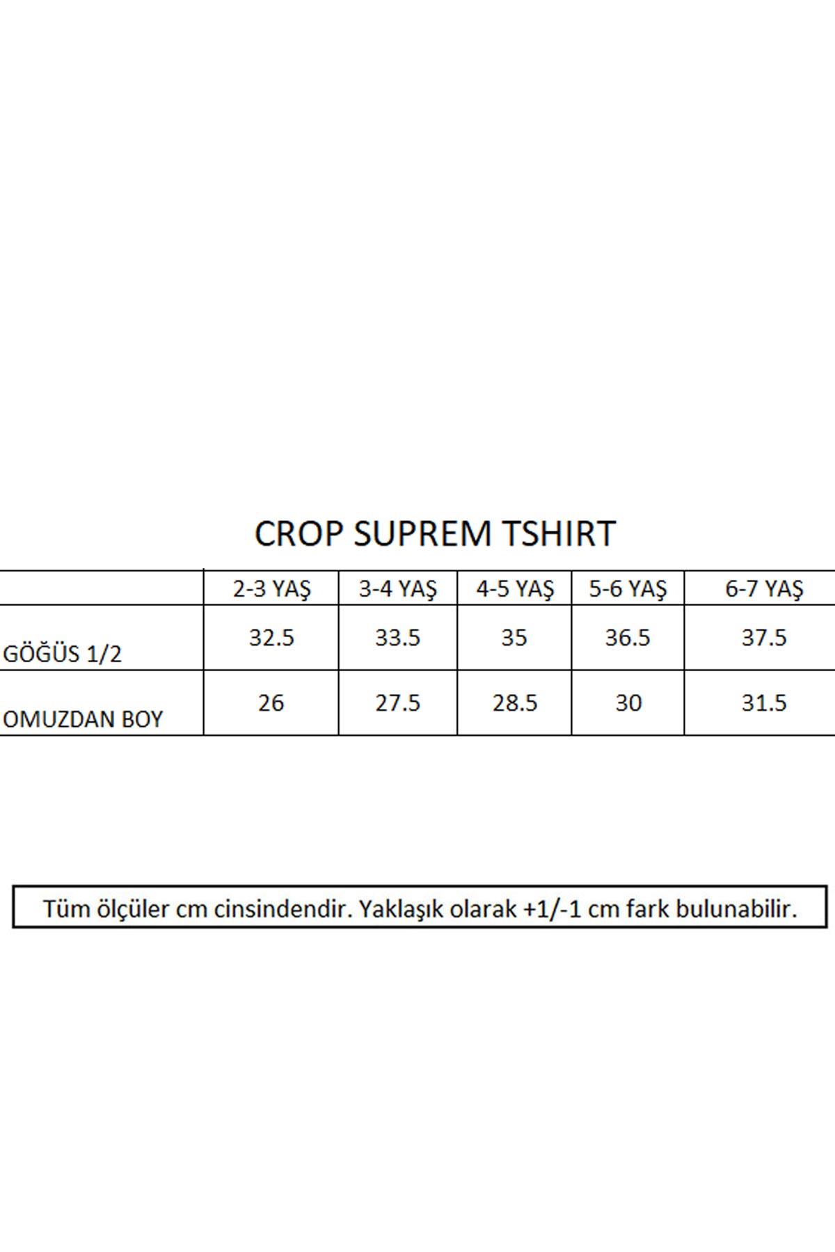 Miela Püsküllü Crop T-shirt - Beyaz