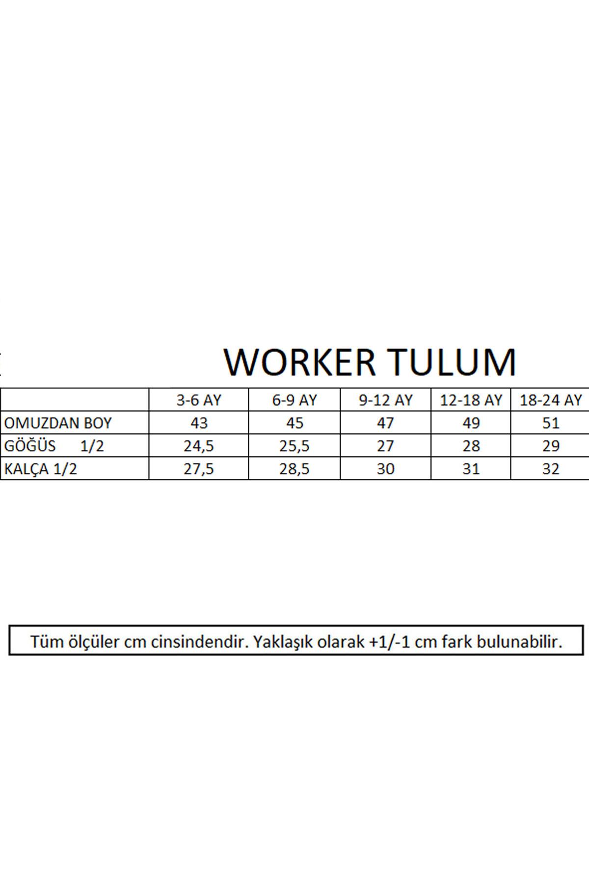 Miela Worker Fitilli Bebek Tulum - Lacivert