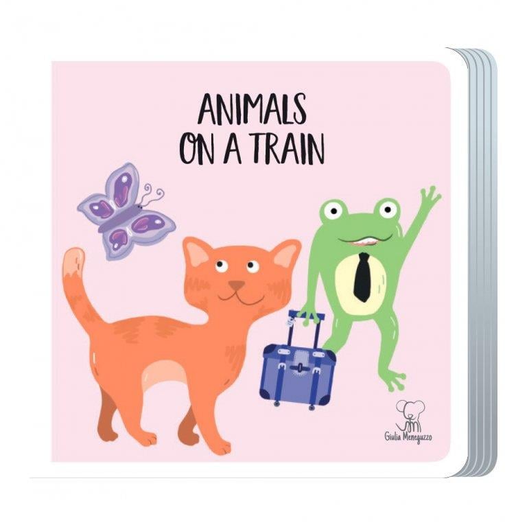 Sassi Travel Puzzle Animal on a Train Book and Giant Puzzle