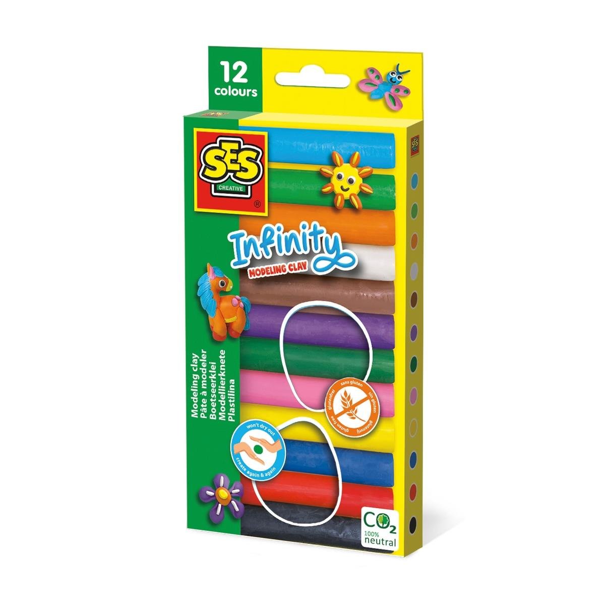 Ses Creative Sonsuzluk Modelleme Kili 12 renk (180gr) - Kurumaz