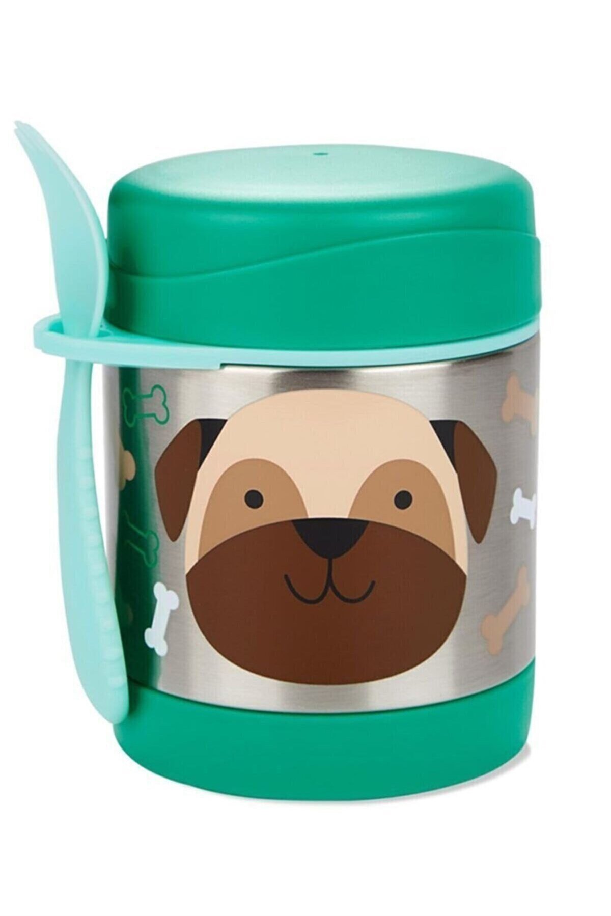 Skip Hop Paslanmaz Çelik Mama Saklama ve Taşıma Termosu Pug Köpek