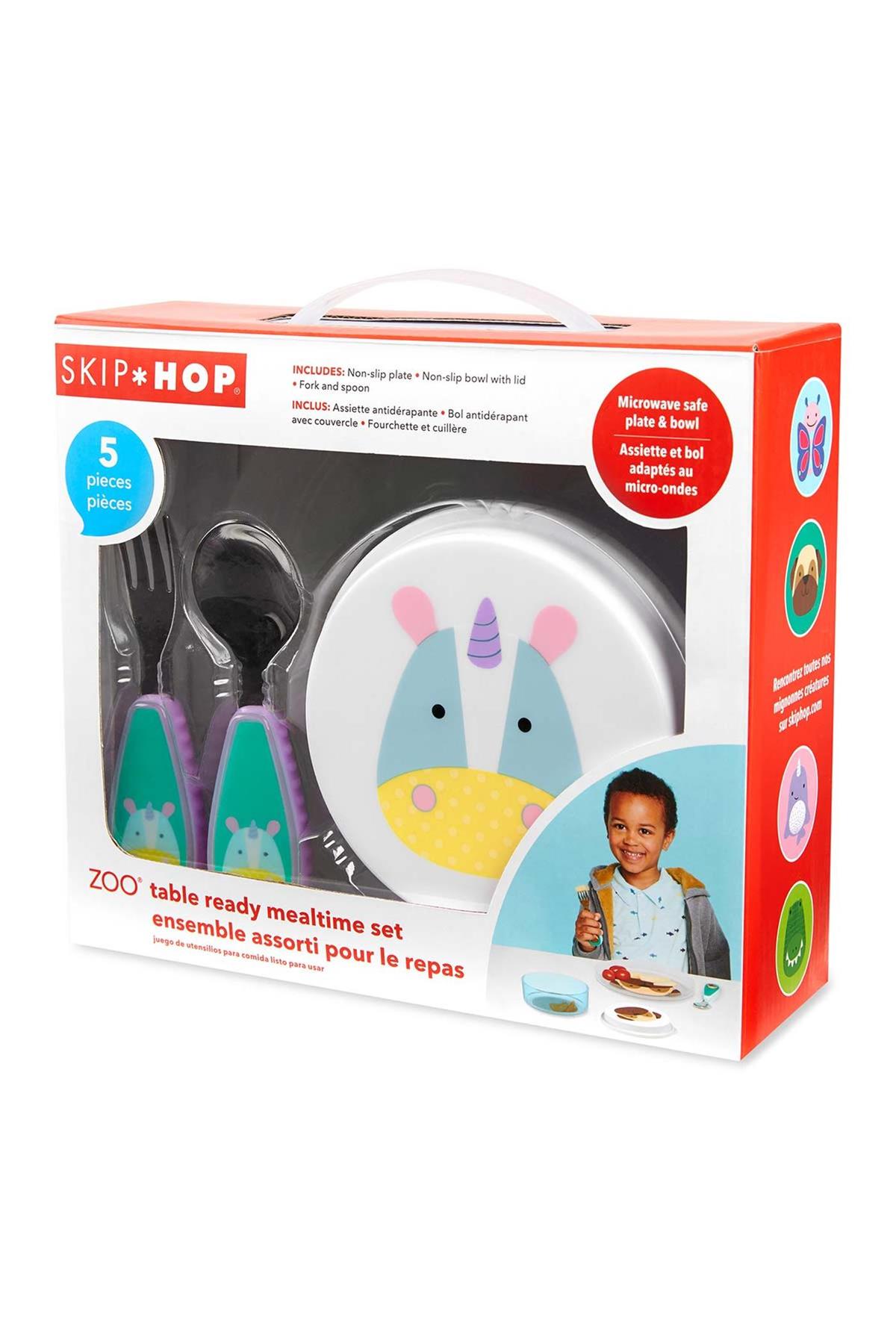 Skip Hop Zoo Tabak Kase Çatal Kaşık Seti Unicorn