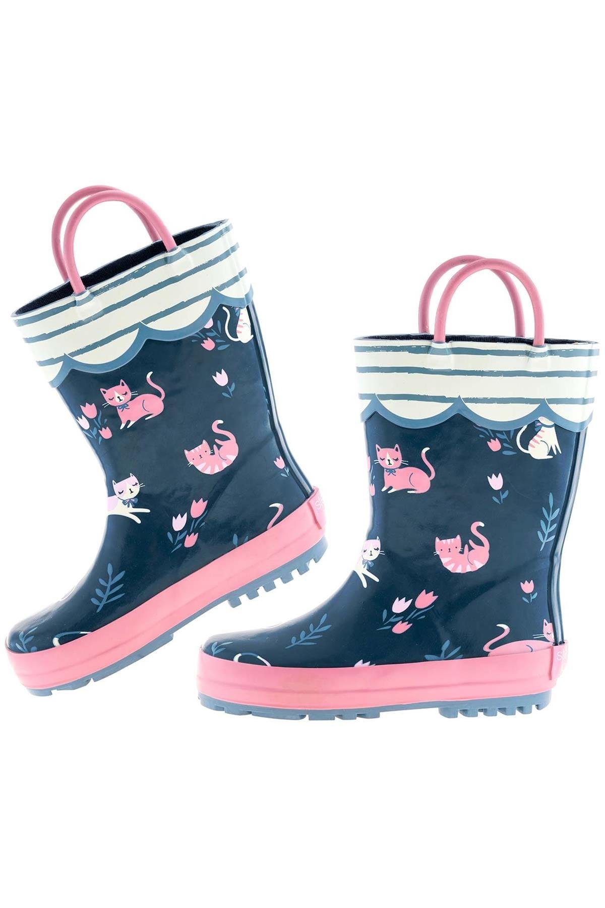 Stephen Joseph Kız Yağmur Çizmesi Kediler