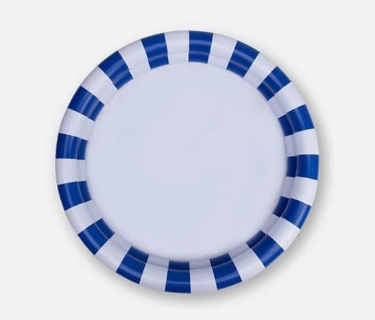 Swim Essentials Blue White Stripes Çocuk Şişme Oyun ve Yüzme Havuzu 100cm