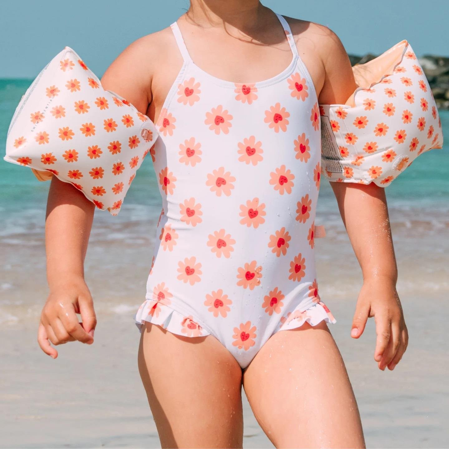 Swim Essentials Flower Hearts Şişme Yüzme Kolluğu 2-6 Yaş