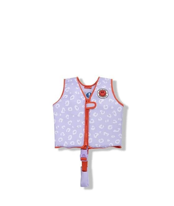 Swim Essentials Lila Leopard Köpük Dolgulu Yüzme Yeleği 3-6 Yaş