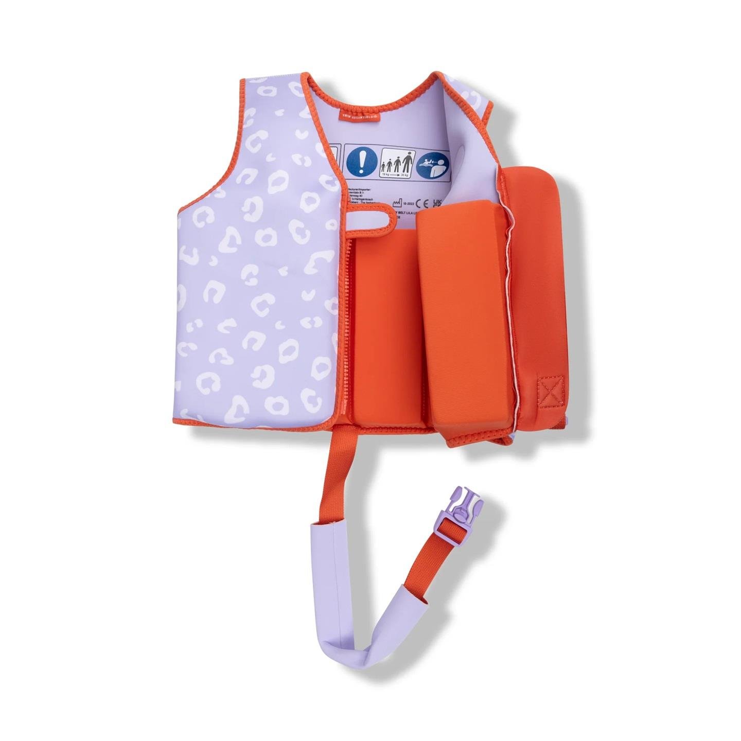 Swim Essentials Lila Leopard Köpük Dolgulu Yüzme Yeleği 3-6 Yaş