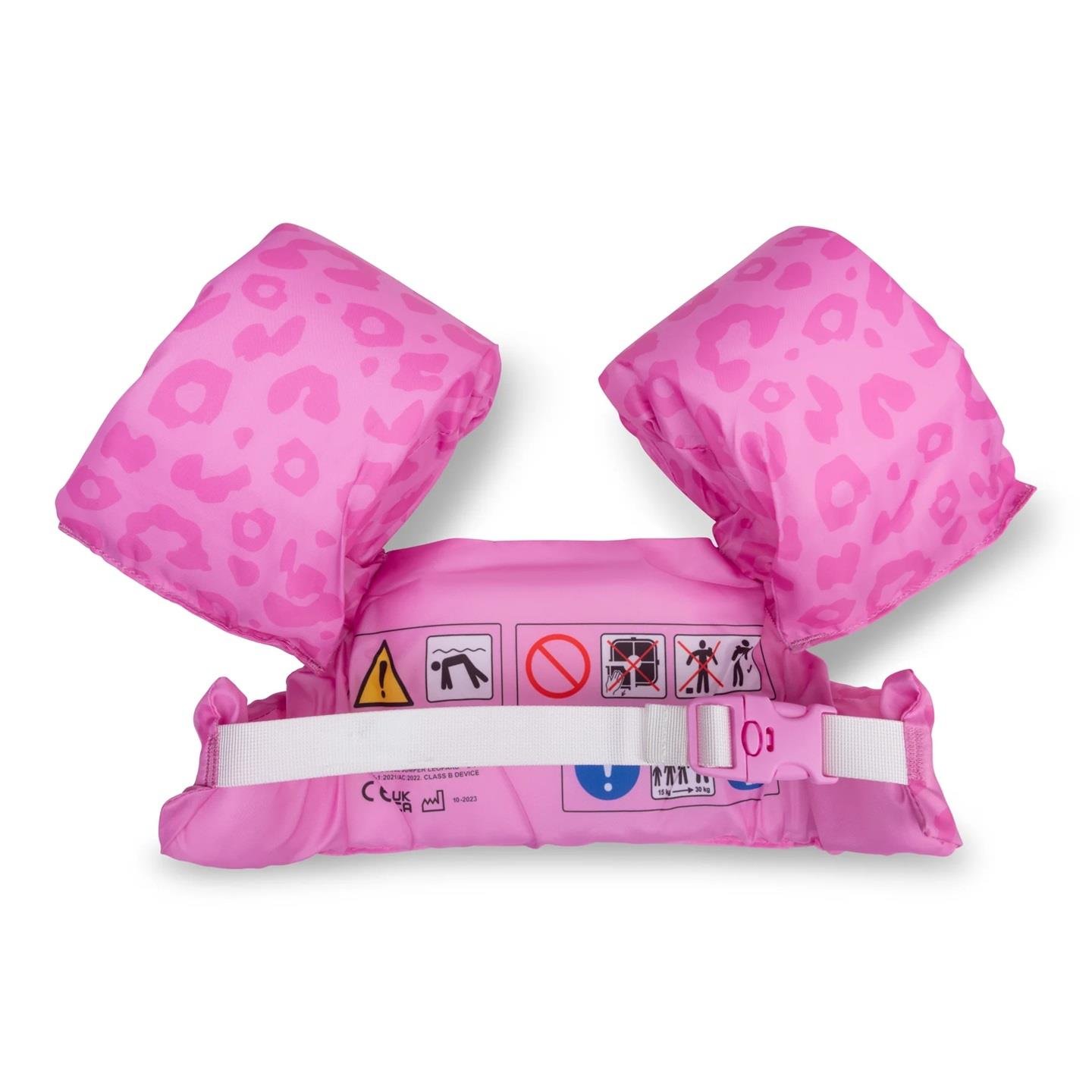 Swim Essentials Pink Leopard Puddle Jumper Kolluklu Yüzme Yeleği 2-6 Yaş